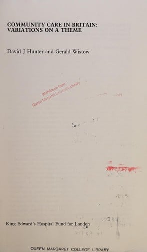 Community Care in Britain