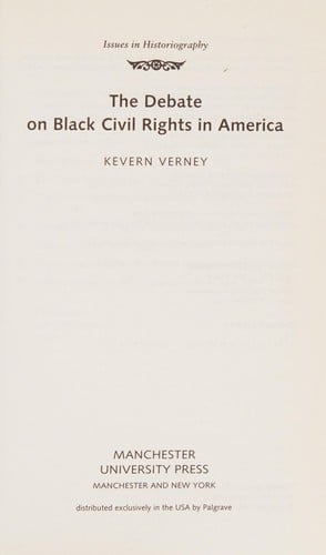 DEBATE ON BLACK CIVIL RIGHTS IN AMERICA