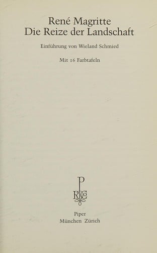 René Magritte, die Reize der Landschaft