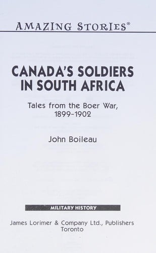 Canada's soldiers in South Africa
