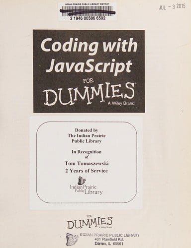 Coding with JavaScript for dummies