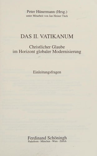 Das II. Vatikanum