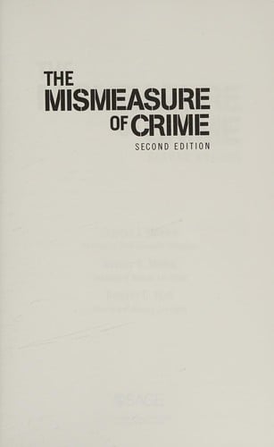 The mismeasure of crime