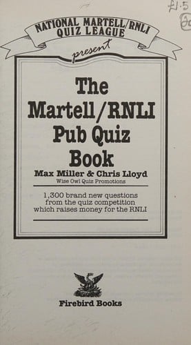 The Martell/RNLI pub quiz book