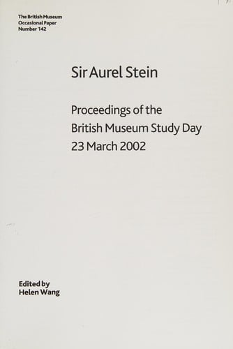 Sir Aurel Stein