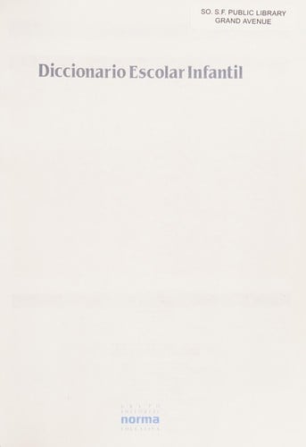 Diccionario escolar infantil