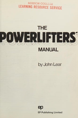The Powerlifters' manual