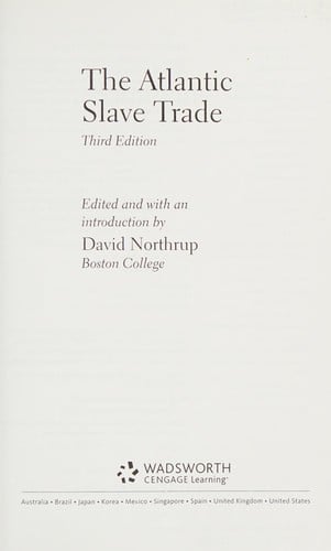 The Atlantic slave trade