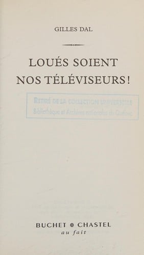Loués soient nos téléviseurs