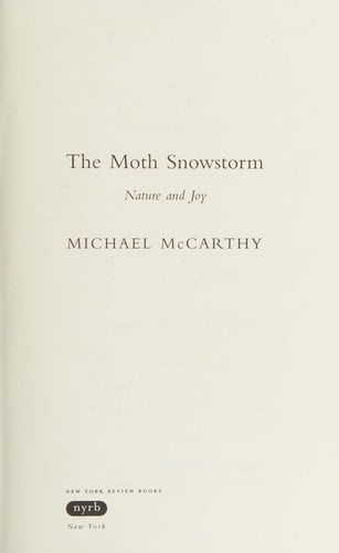 The moth snowstorm