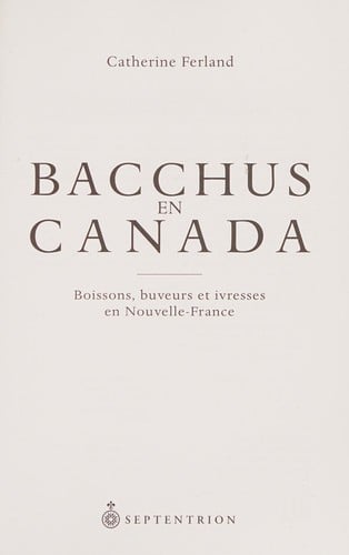 Bacchus en Canada
