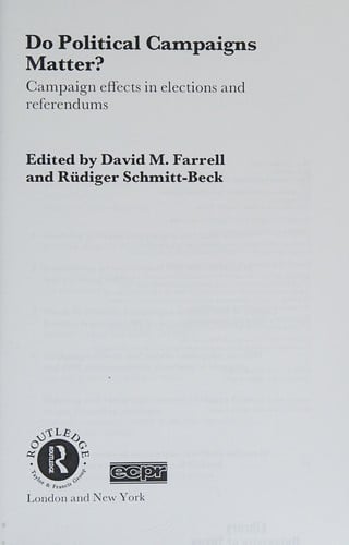 Do political campaigns matter?