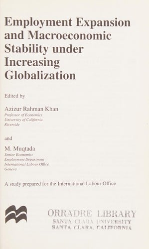 Employment expansion and macroeconomic stability under increasing globalization