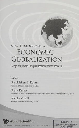 New dimensions of economic globalization