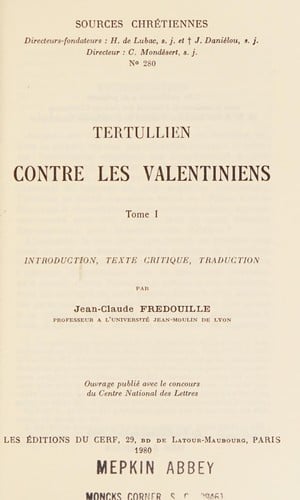 Contre les valentiniens