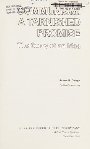 Communism, a tarnished promise