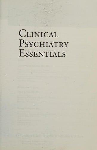 Clinical psychiatry essentials