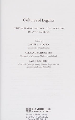 Cultures of legality