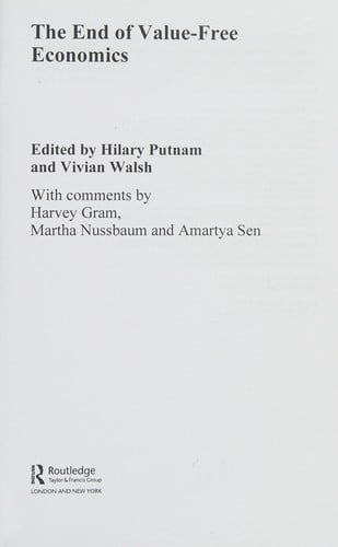 The end of value-free economics