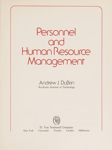 Personneland human resource management