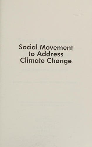 Social movement to address climate change