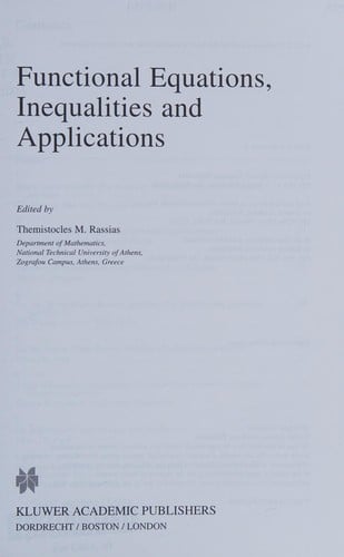 Functional equations, inequalities, and applications