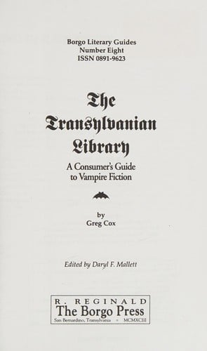 The Transylvanian library