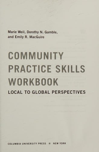 Community practice skills workbook