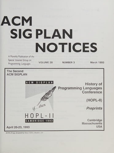 ACM SIGPLAN History of Programming Languages Conference