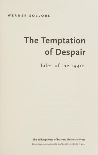 The temptation of despair