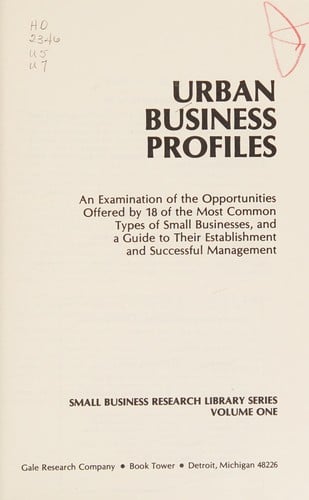 Urban business profiles