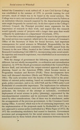 Social science research and government