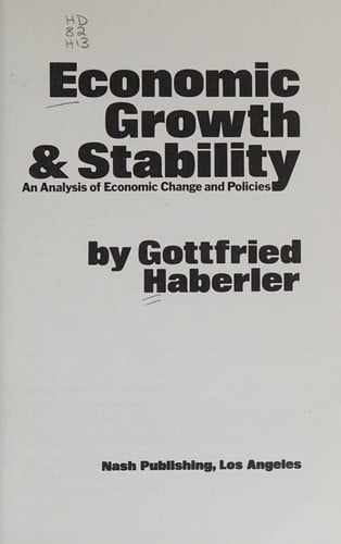 Economic growth & stability