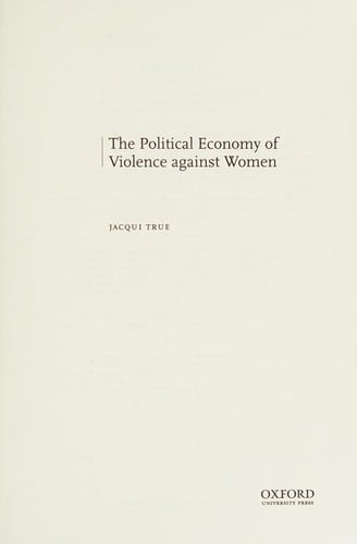 The political economy of violence against women