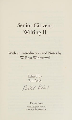 Senior citizens writing II