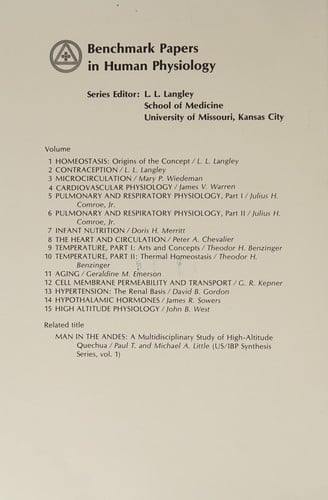 High altitude physiology