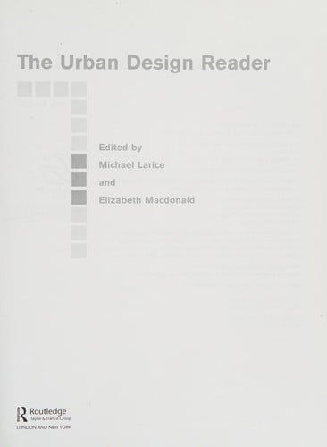 The urban design reader