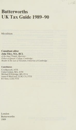Butterworth's UK tax guide