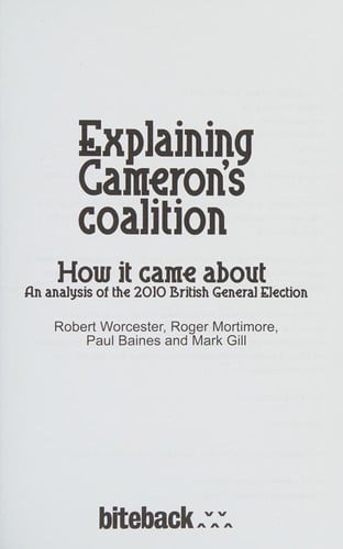 Explaining Cameron's coalition