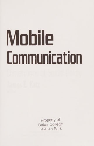 Mobile communication