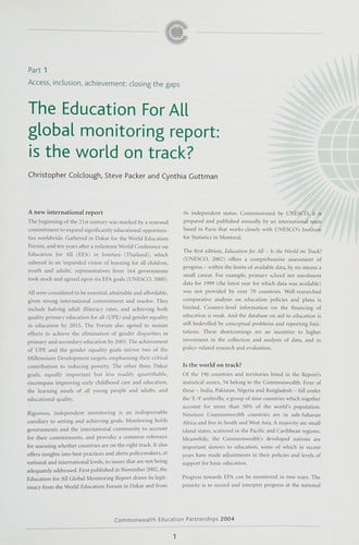 Commonwealth education partnerships 2004