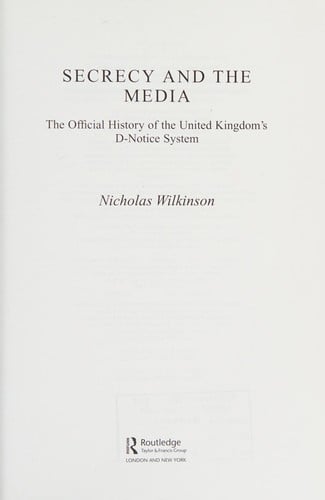 Secrecy and the media