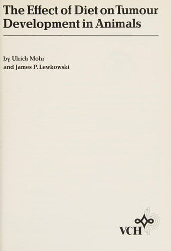 The effect of diet on tumour development in animals