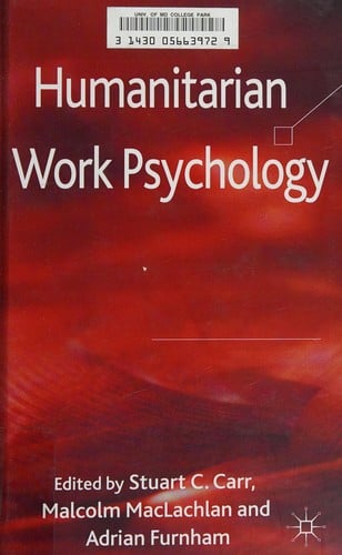 Humanitarian work psychology