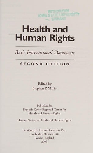Health and human rights