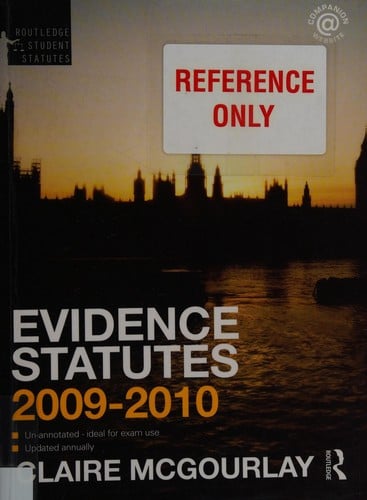 Evidence statutes 2009-2010