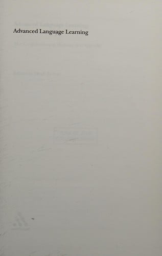 Advanced language learning