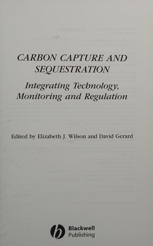 Carbon capture and sequestration