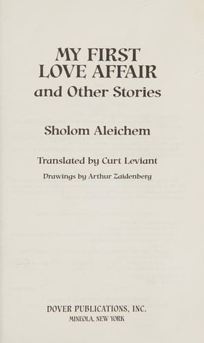 My first love affair and other stories