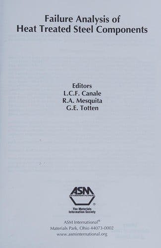 Failure analysis of heat treated steel components